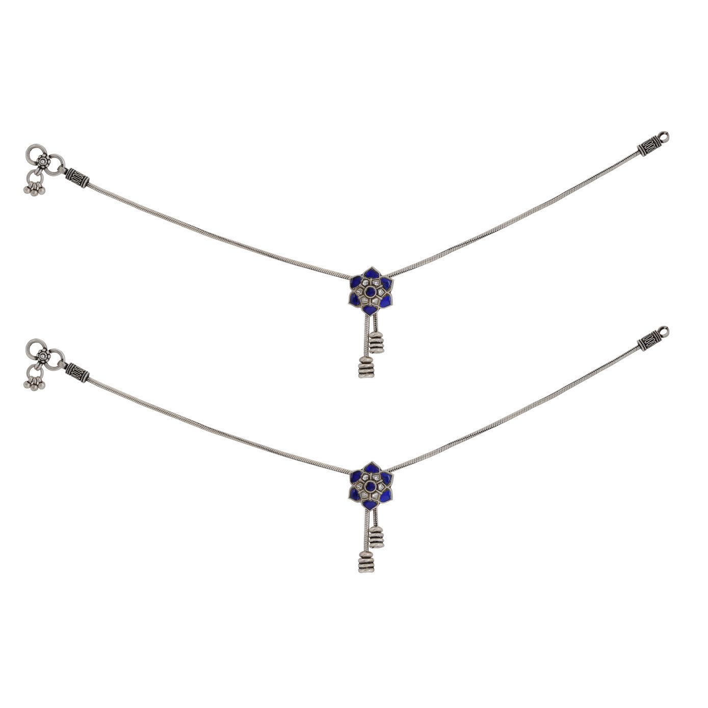 Fancy Cut Stone Leg Chain