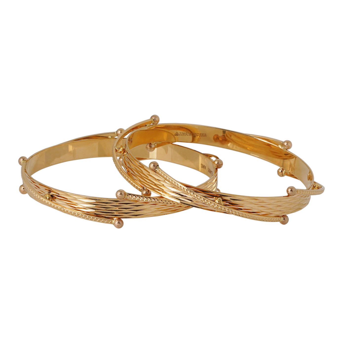 Laser Cut Designer Bangle Set of 2