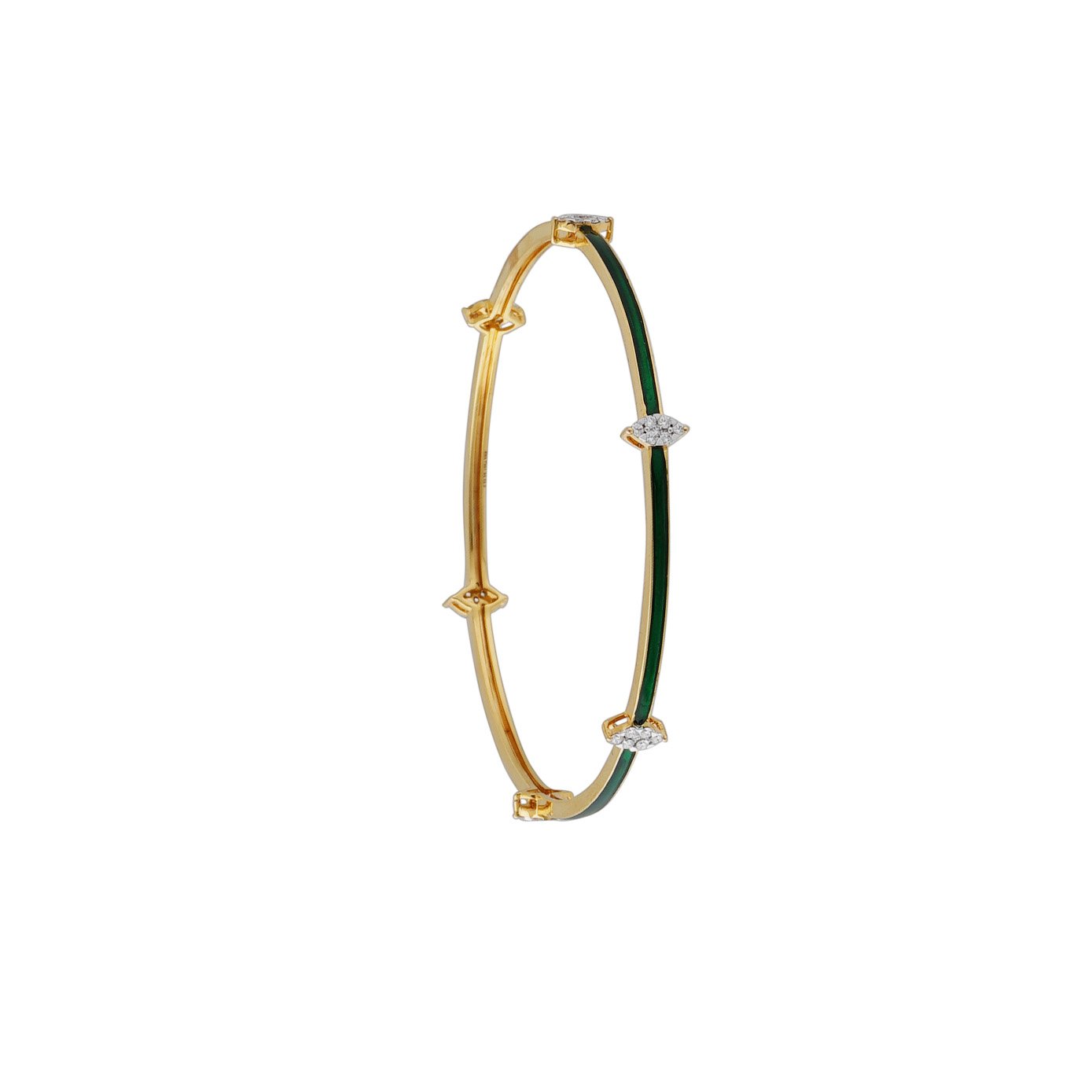 Diamond Bangle Open set 18kt