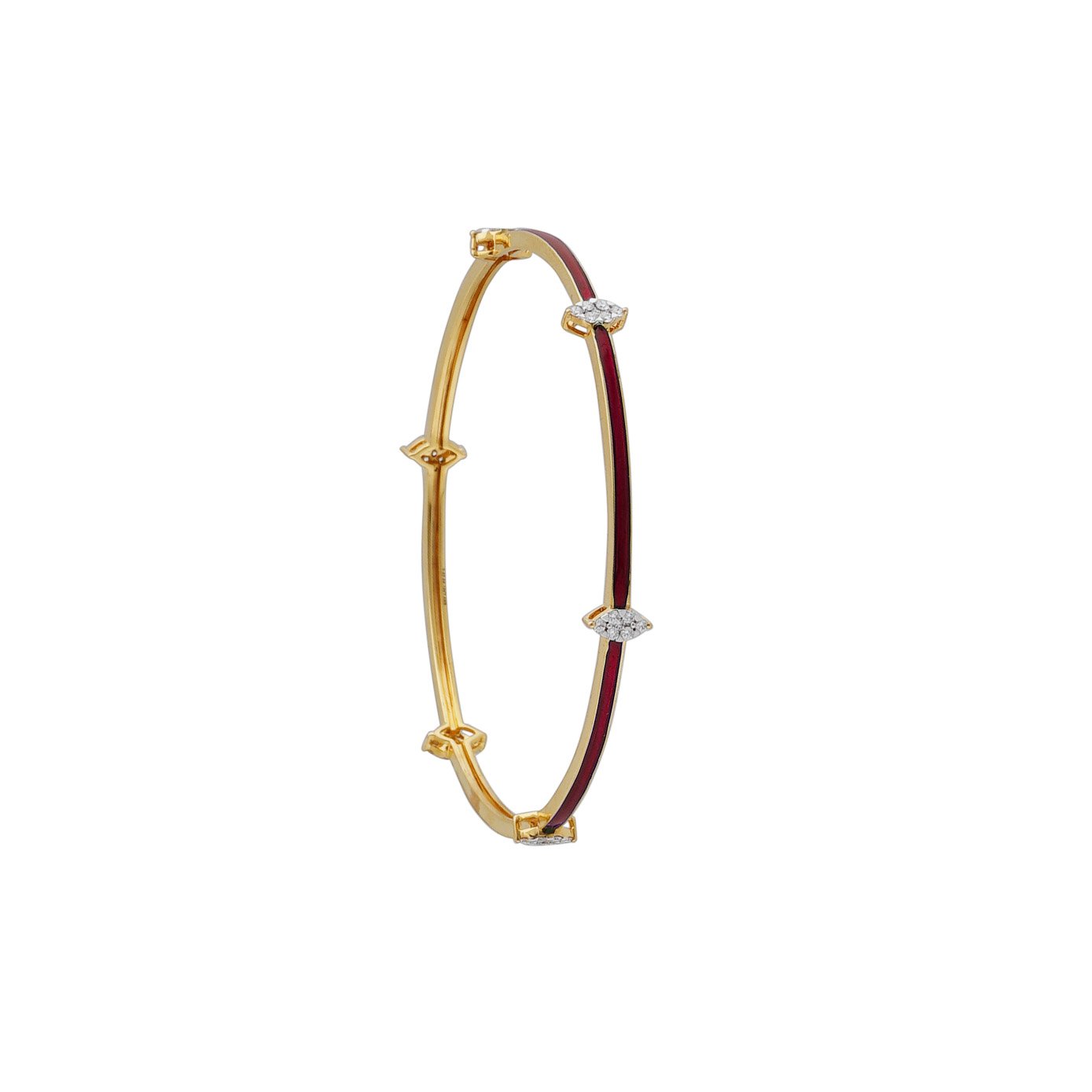 Diamond Bangle Open set 18kt