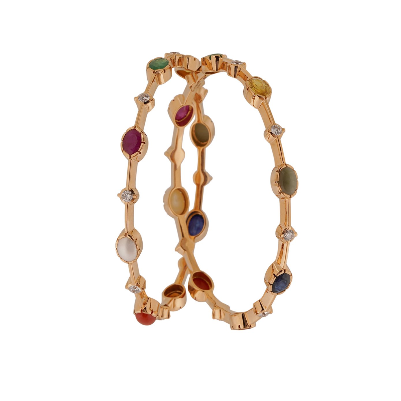 Diamond Navarathna Bangle