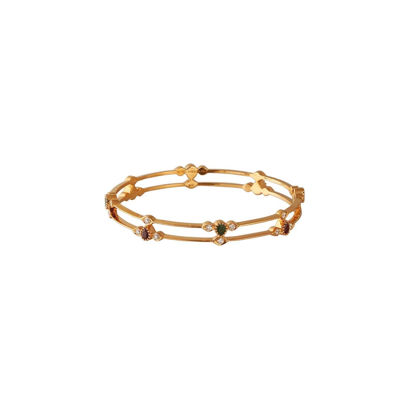 Diamond Bangle Close setting 22kt