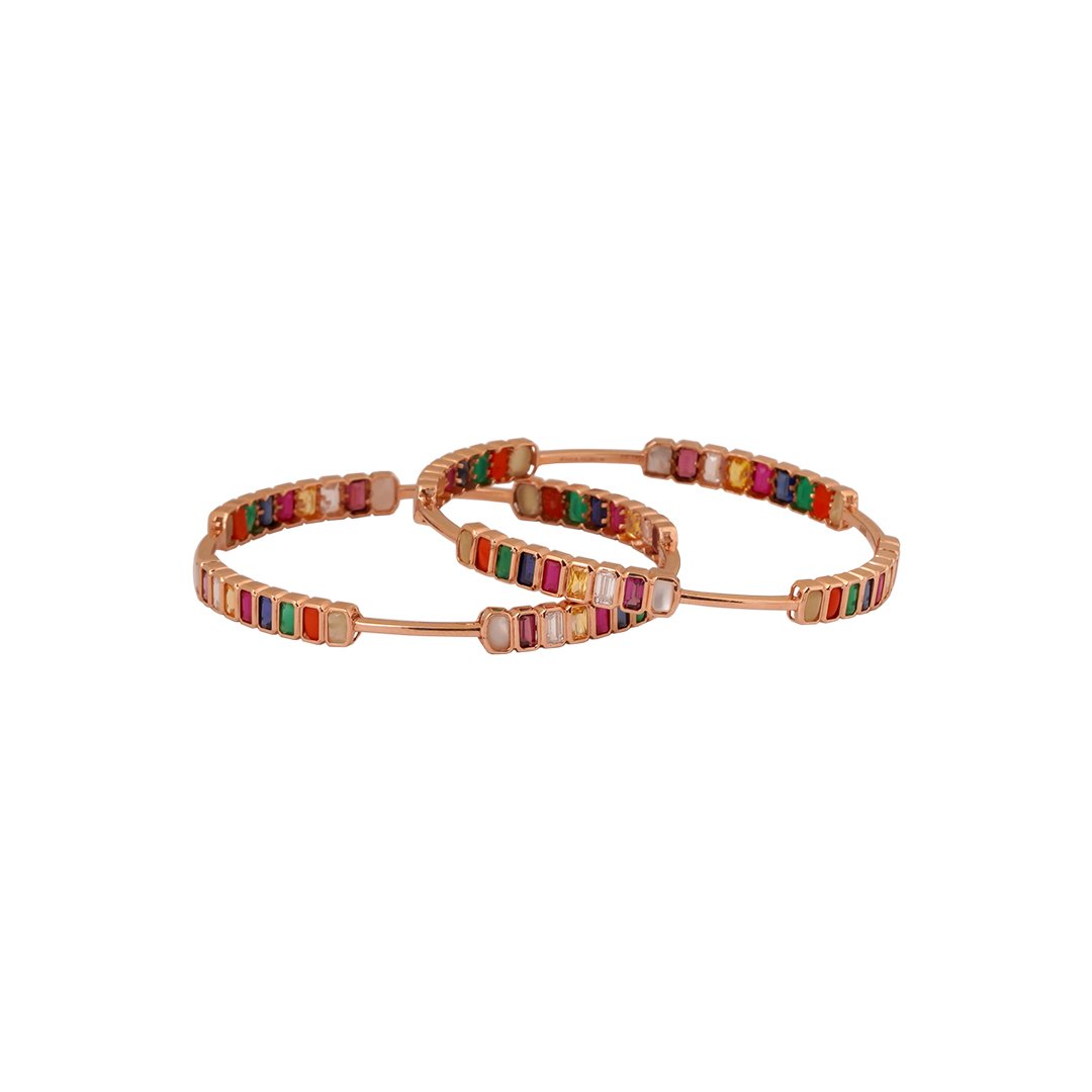 Navarathna 18kt Bangle
