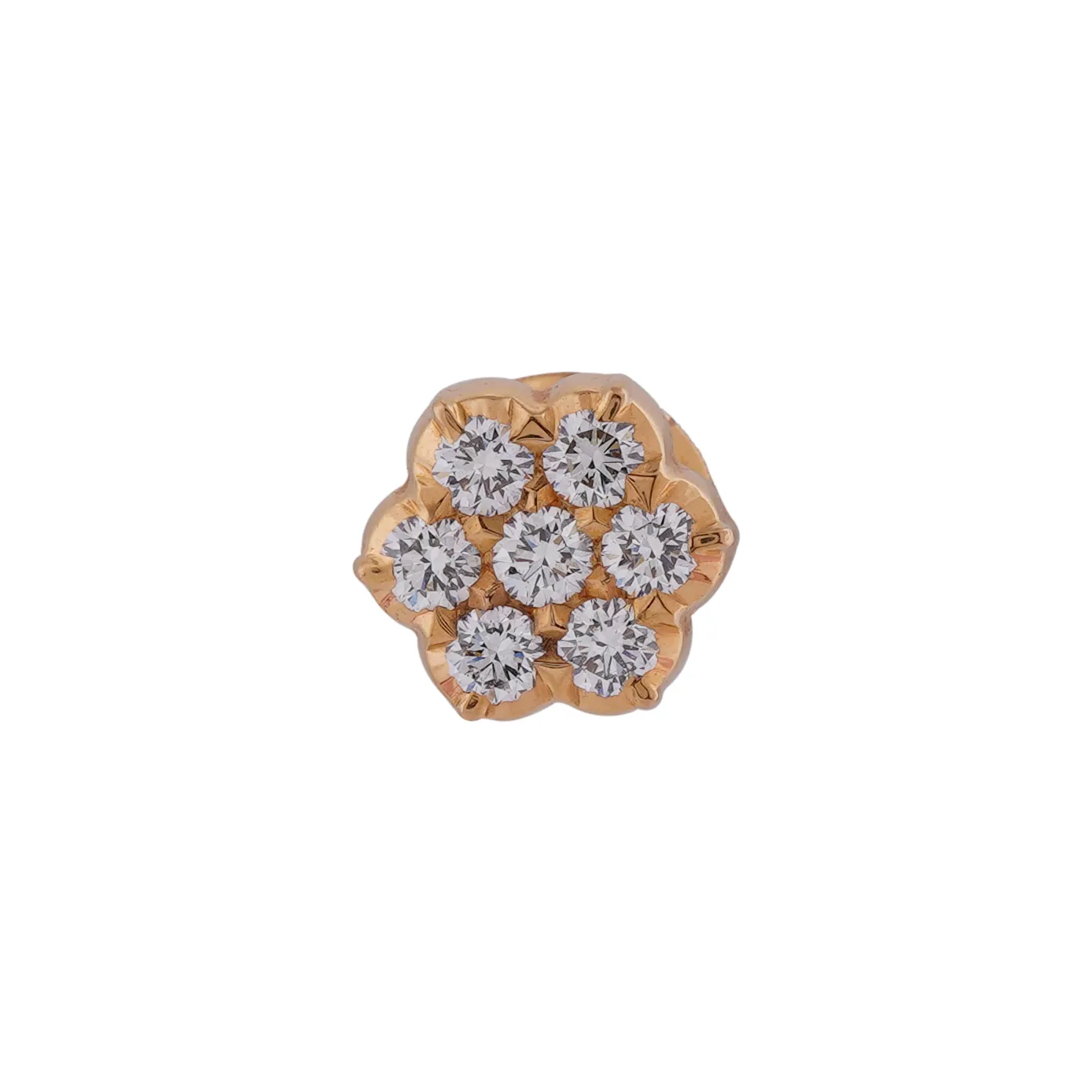 Thalam - Small Flower Diamond Stud