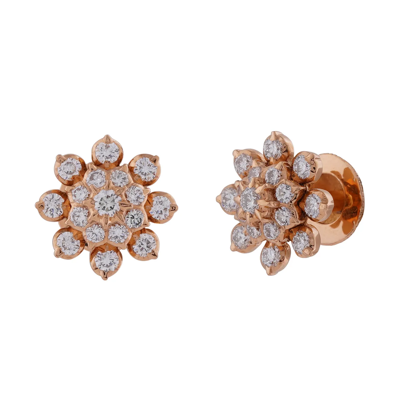 Alari - Floral Diamond Stud