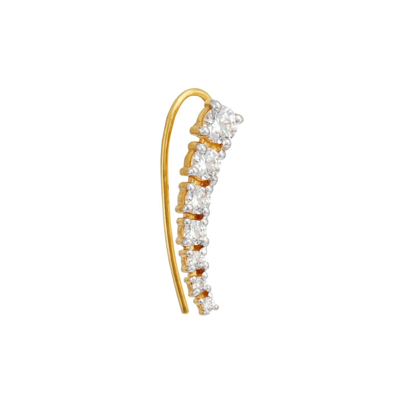 clip earring stone