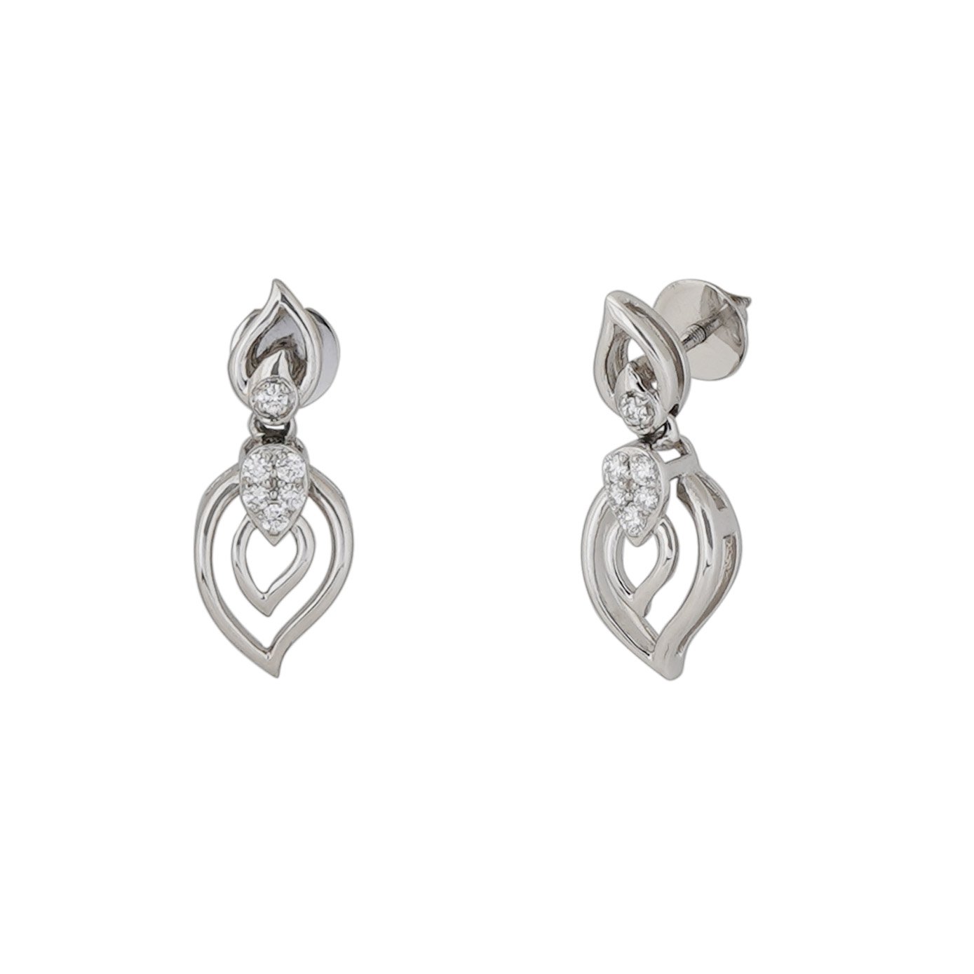 Platinum Diamond Earring