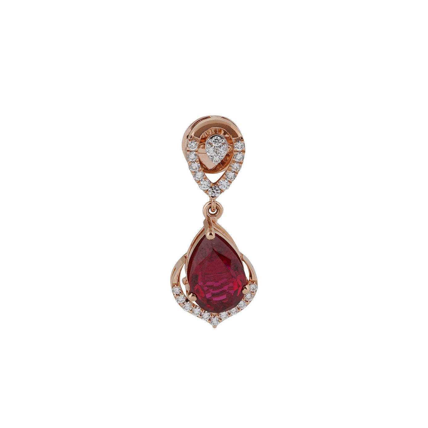 Diamond Earring Openset 18kt