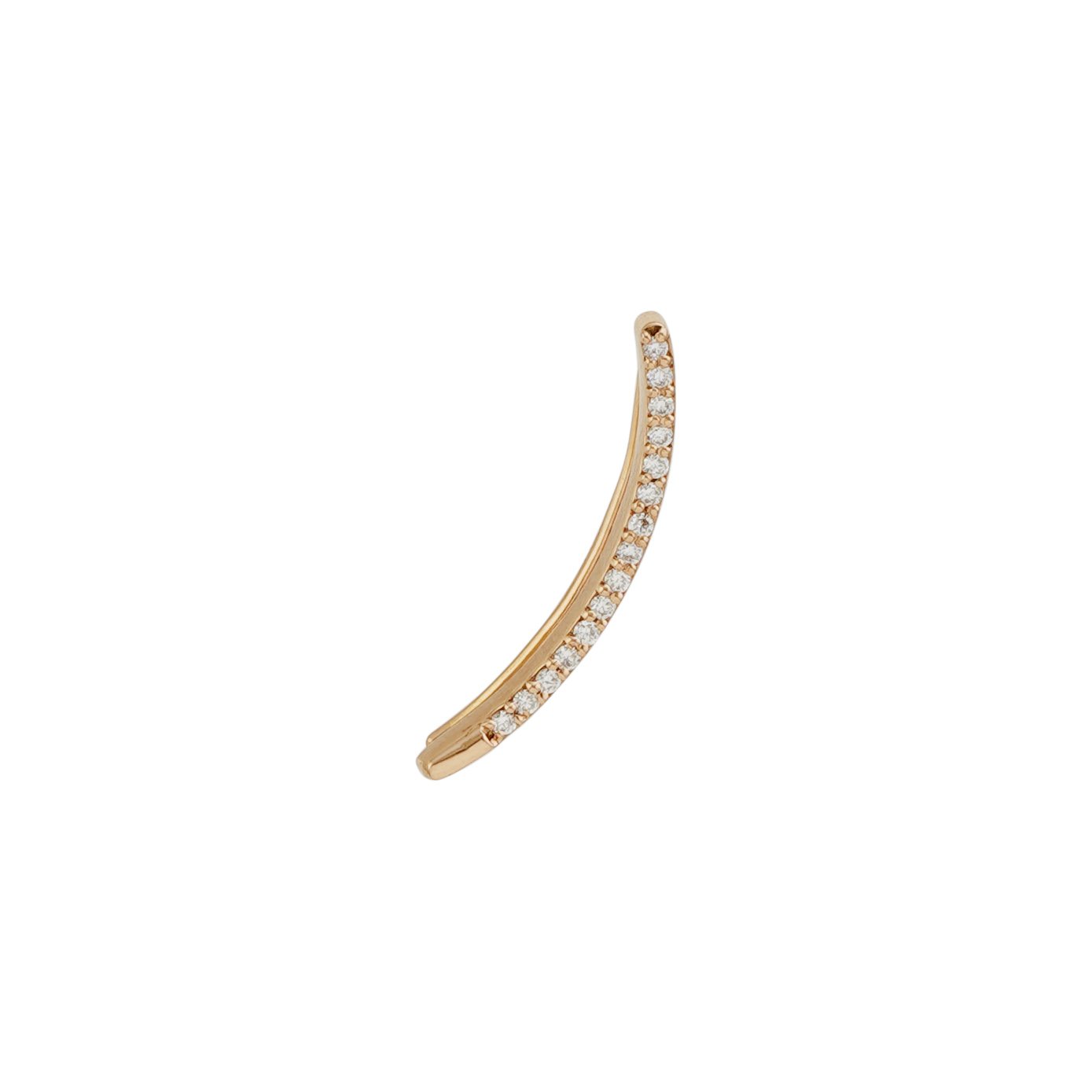 Diamond Earring Openset 18kt