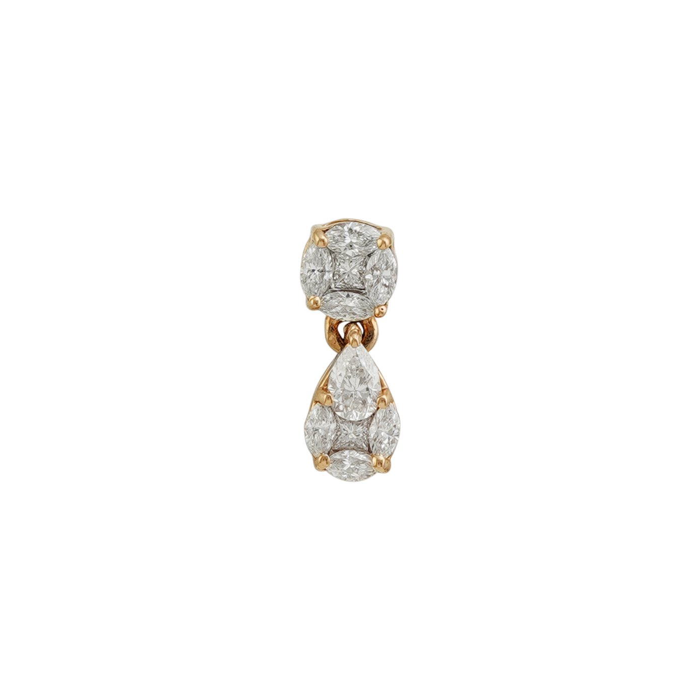 Diamond Earring Open Set 18k