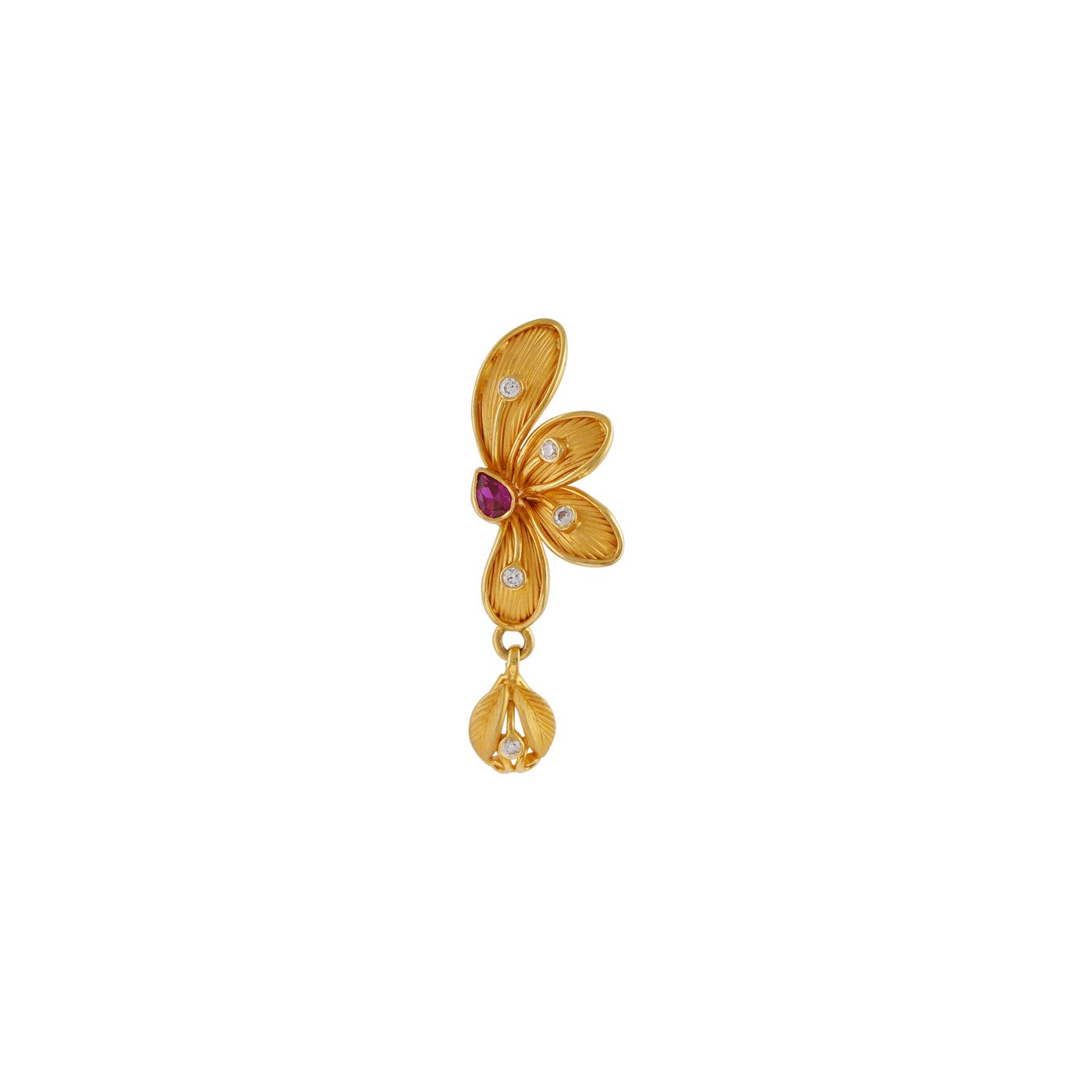 Hongkong setting stone eartops