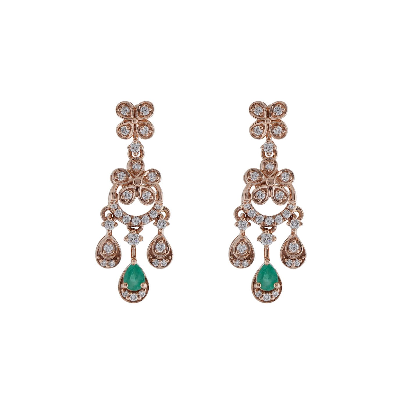 Diamond Earring Openset 18kt