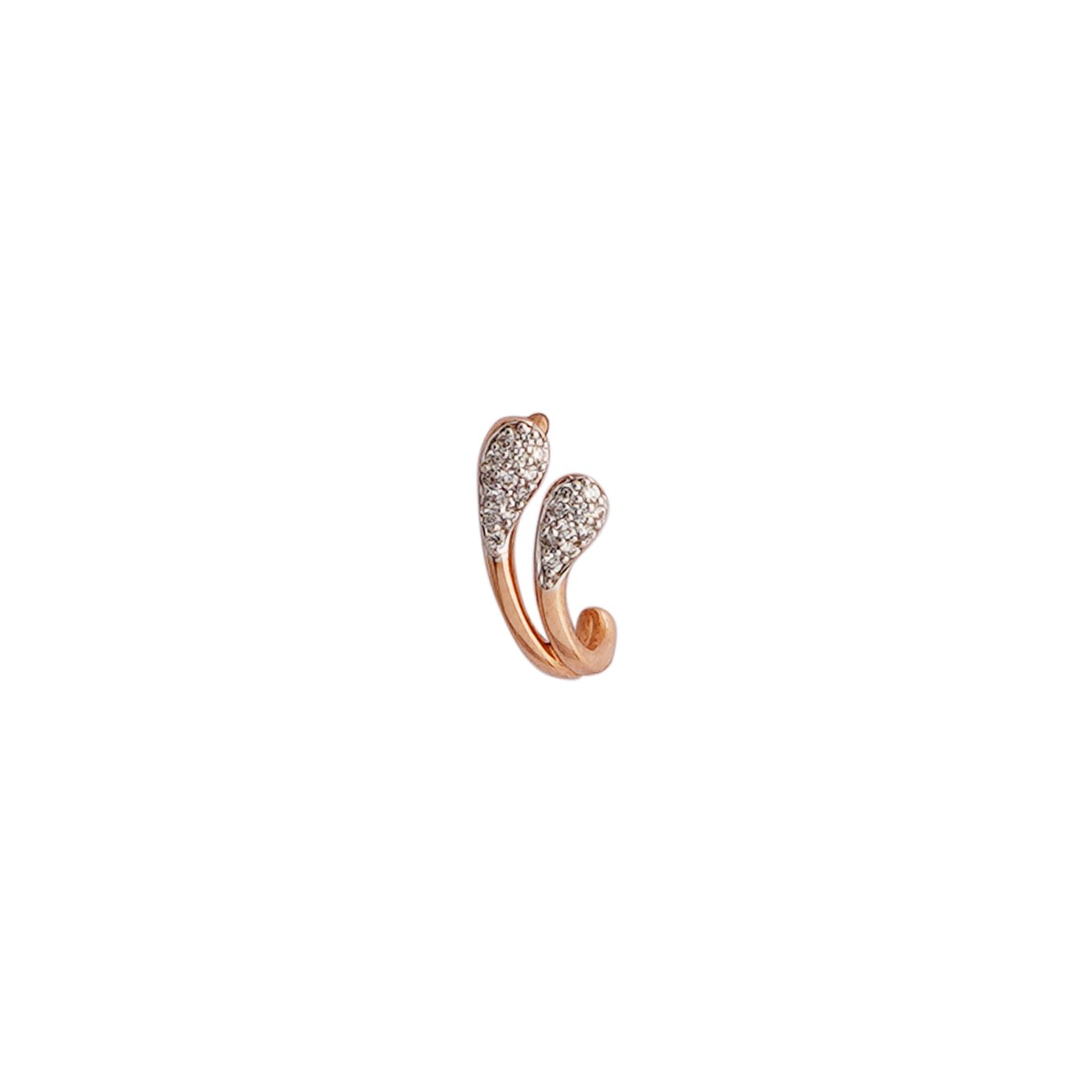 Diamond Earring Openset 18kt