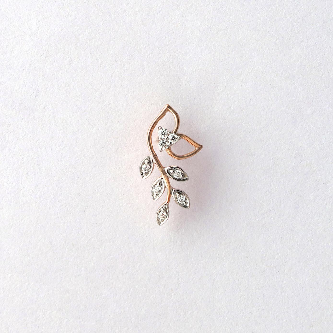Diamond Earring Openset 18kt