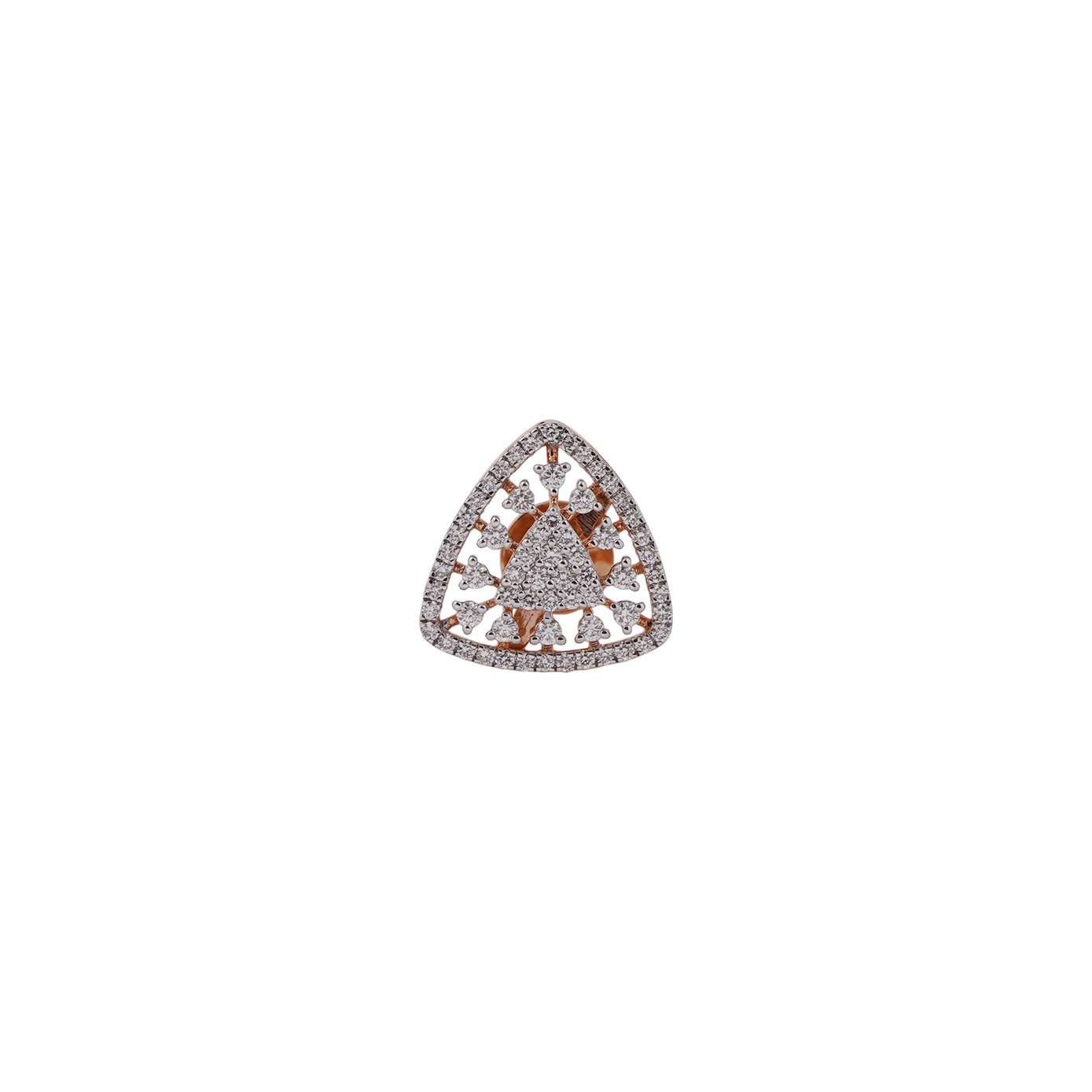 Diamond Earring Openset 18kt