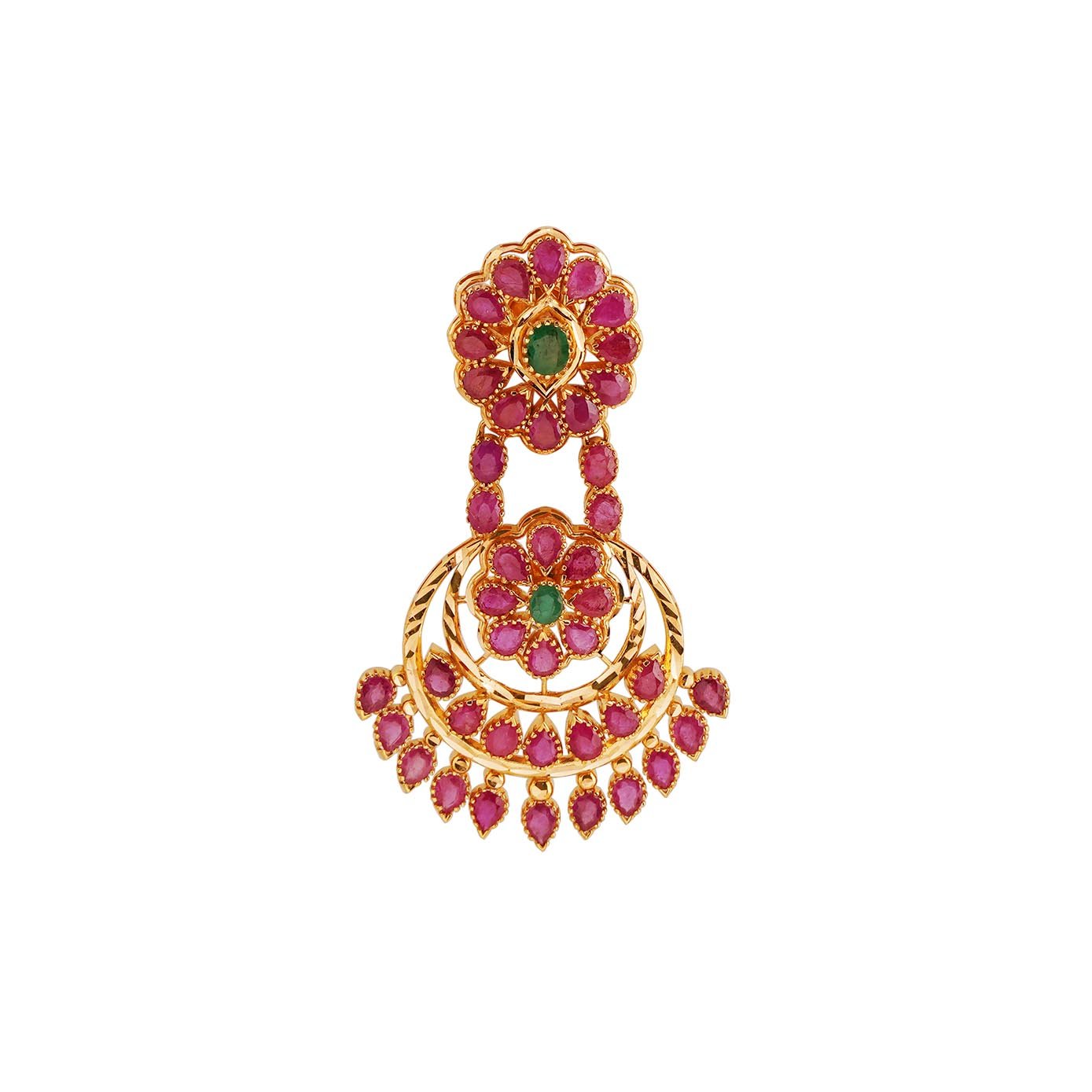 Ruby Emerald Stud & Drops