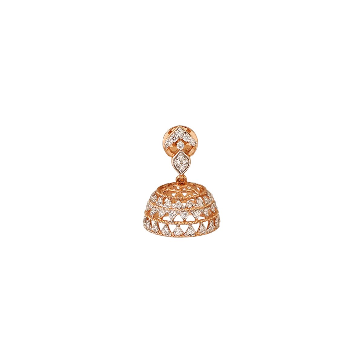 Diamond Earring Open Setting 18kt