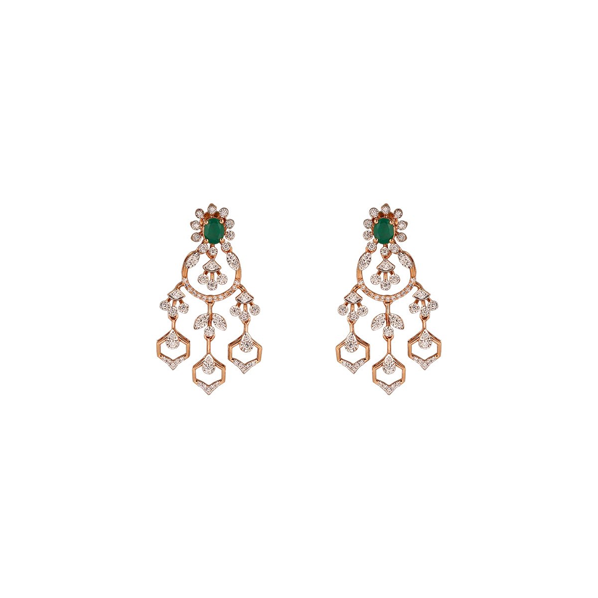 Diamond Earring Open Setting 18kt