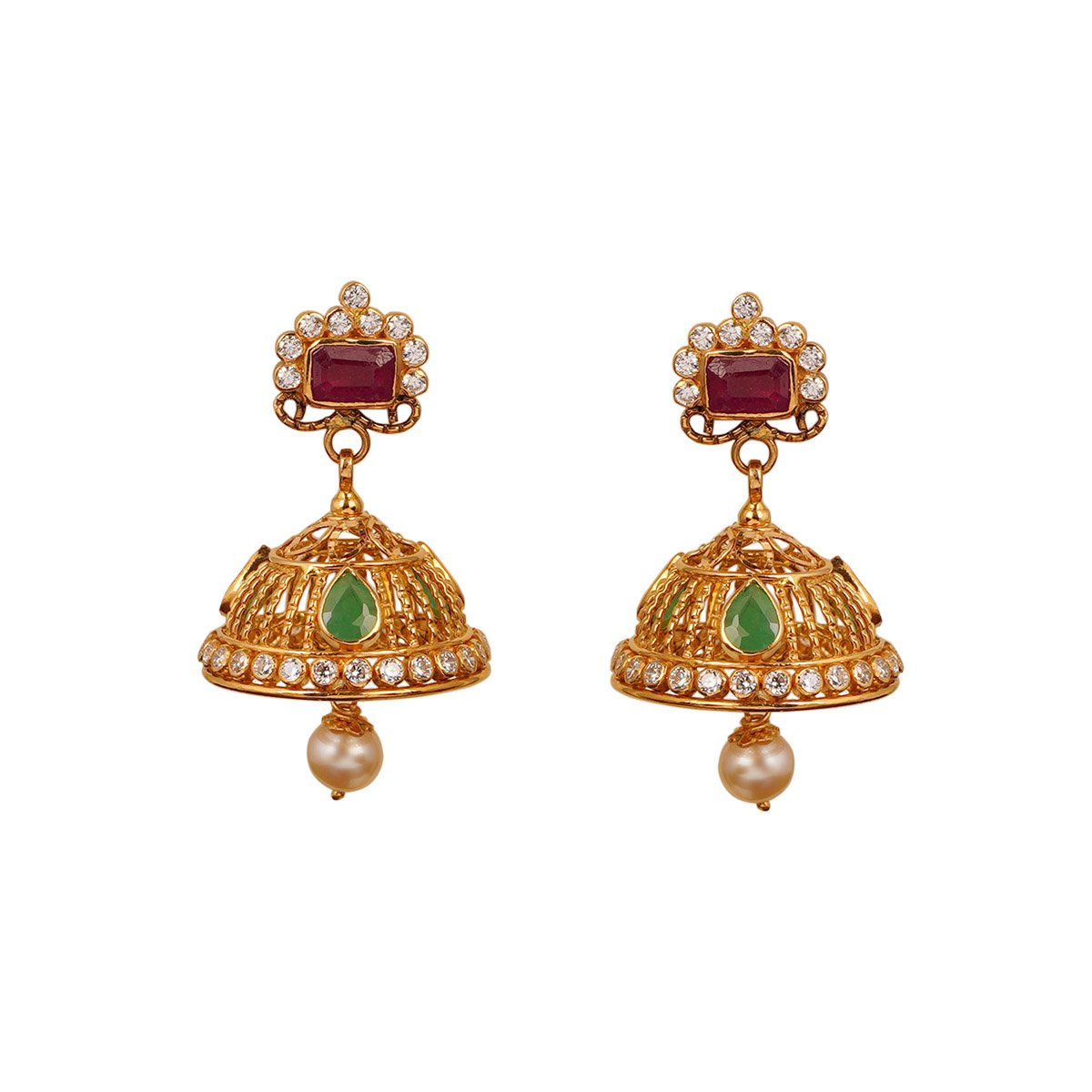 Ruby Emerald Ear Top