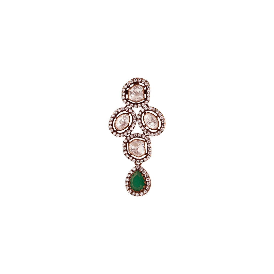 18kt diamond design Earring