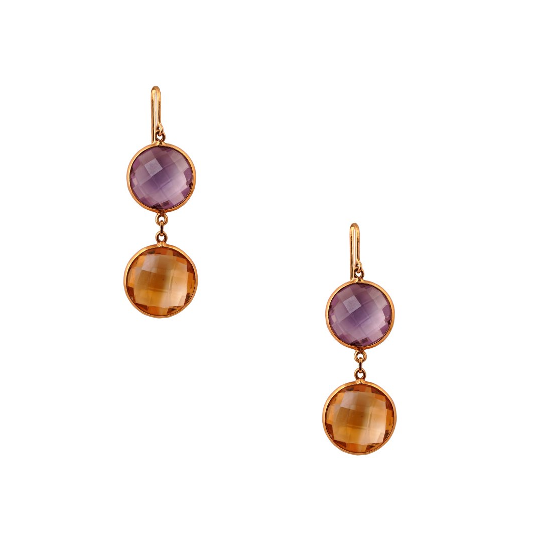 18kt Stone Stud