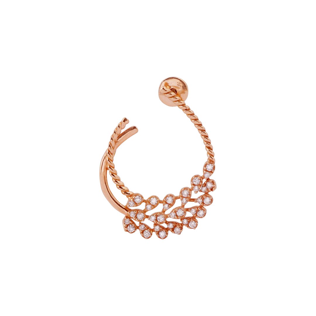 18kt Rose Gold Stone Earrings
