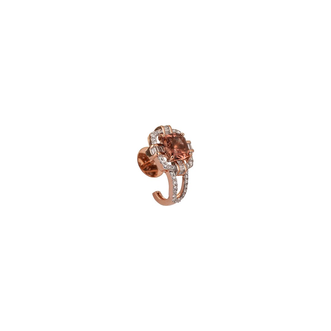 Diamond Earring Open Setting 18kt