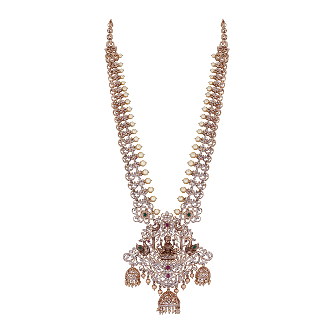 18KT Rose Gold Diamond Design Haram