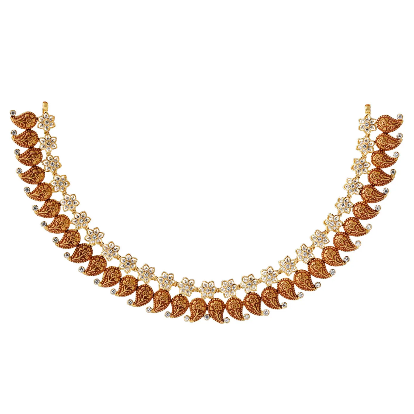 CZ stone antique necklace