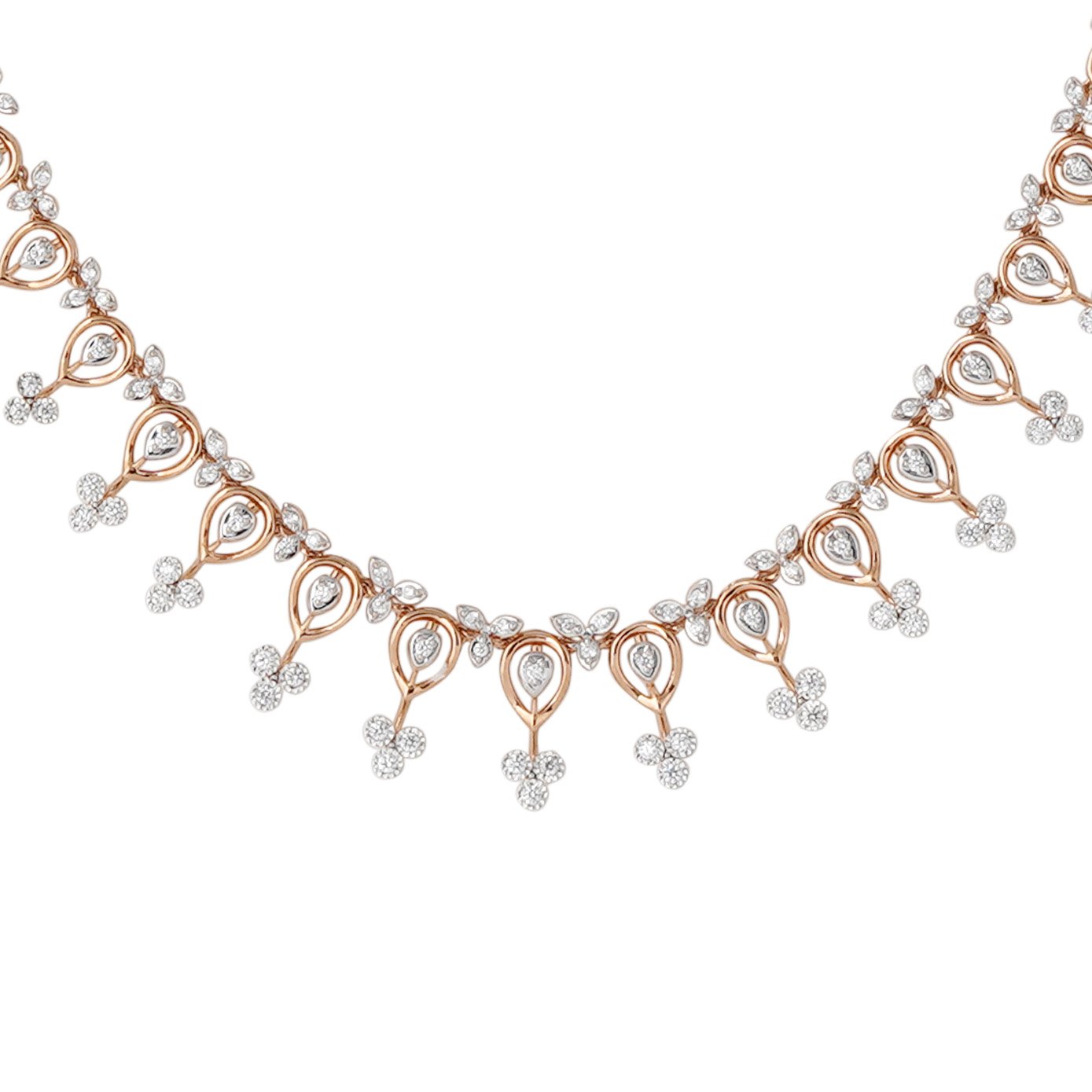 Diamond Necklace Open Set 18kt