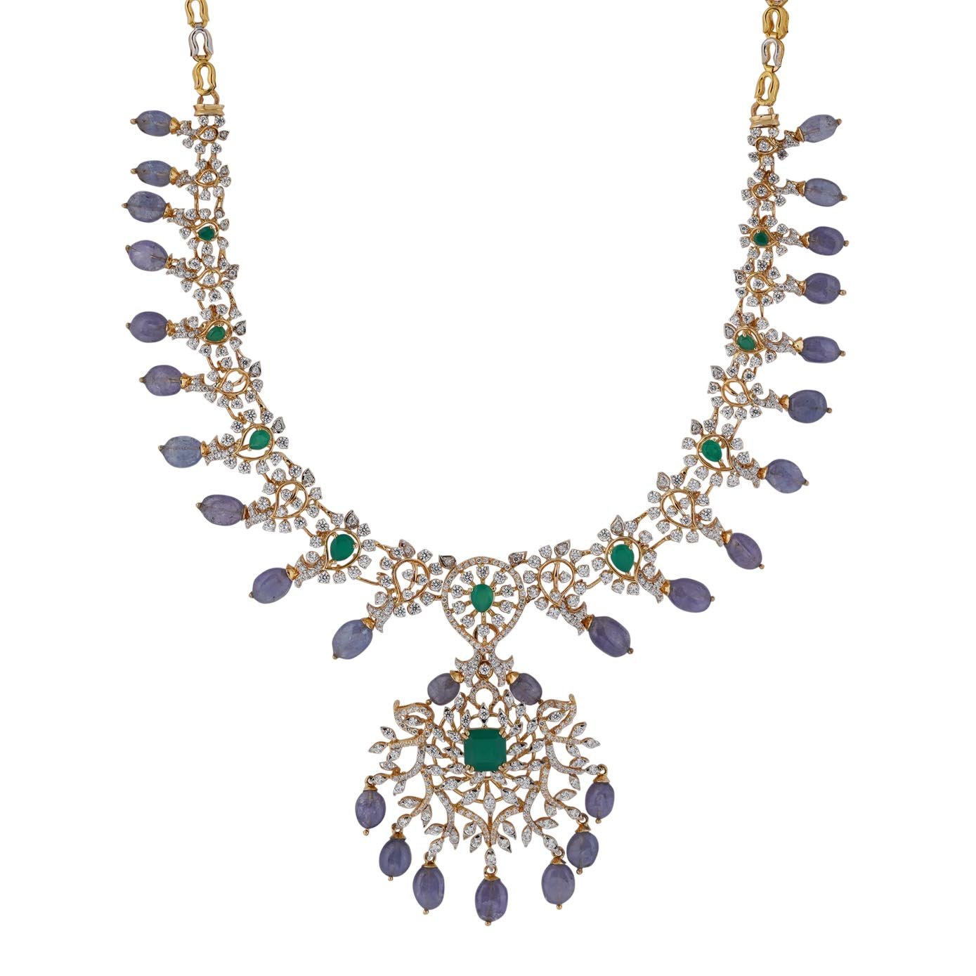 18kt Yellow gold stone necklace 18kt Yellow gold stone necklace
