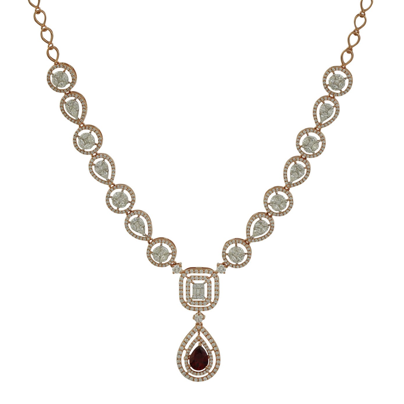 Diamond Necklace Openset 18kt