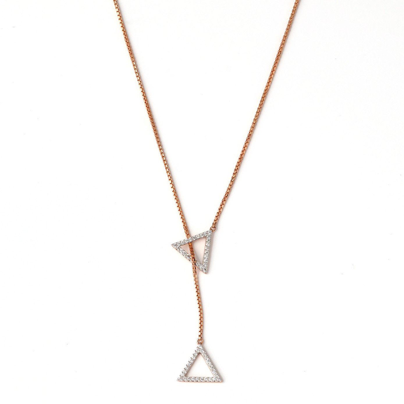 Diamond Pendant Chain Open set 18kt