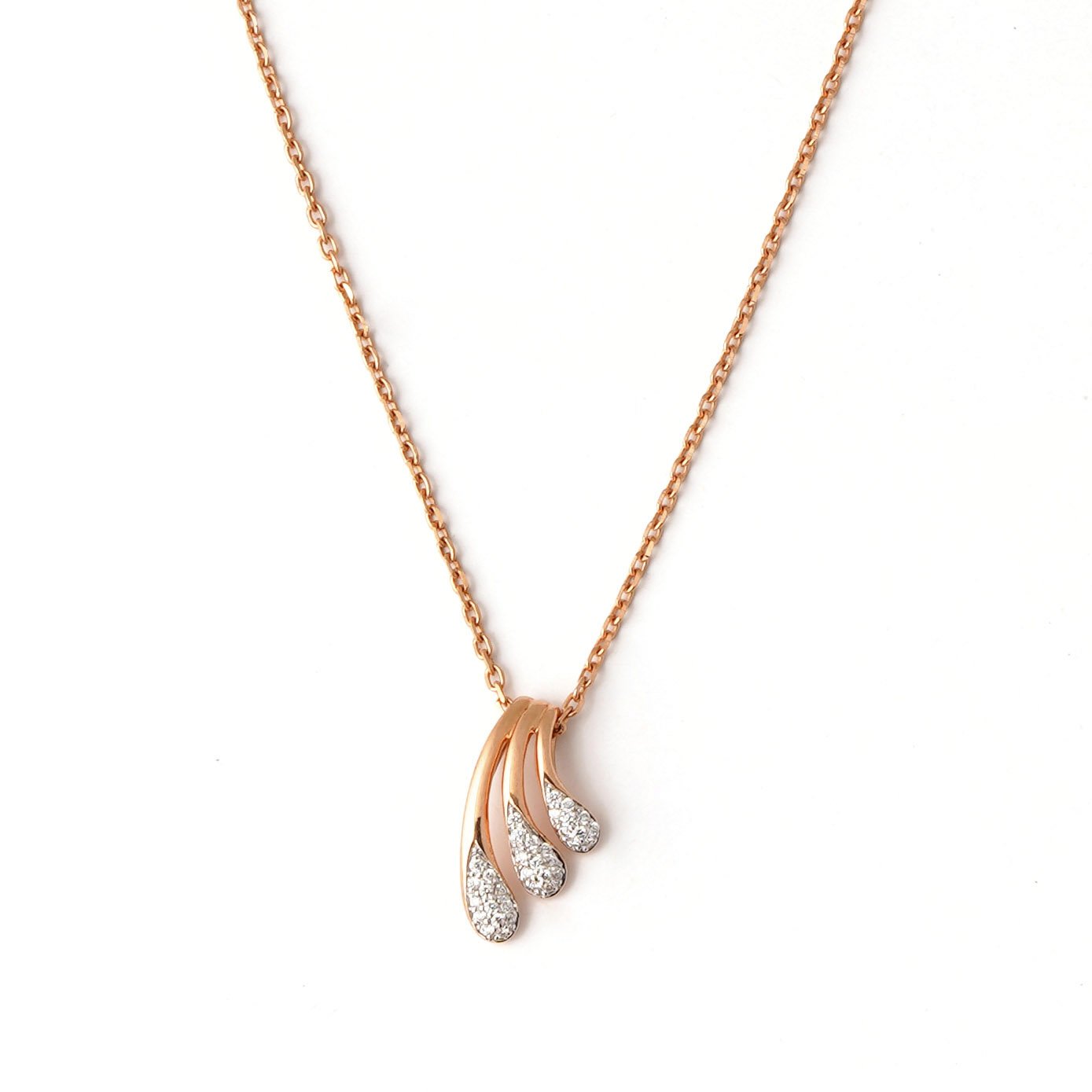 Diamond Pendant Chain Open set 18kt
