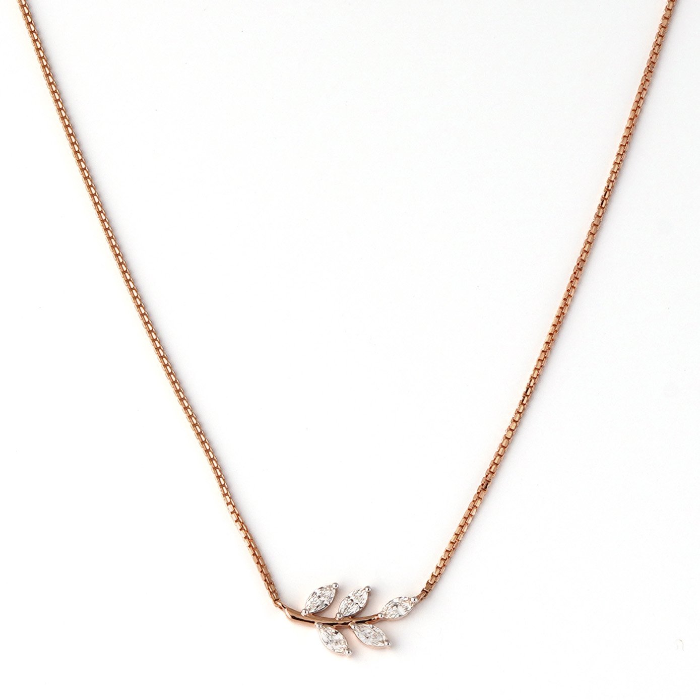 Diamond Pendant Chain Open set 18kt