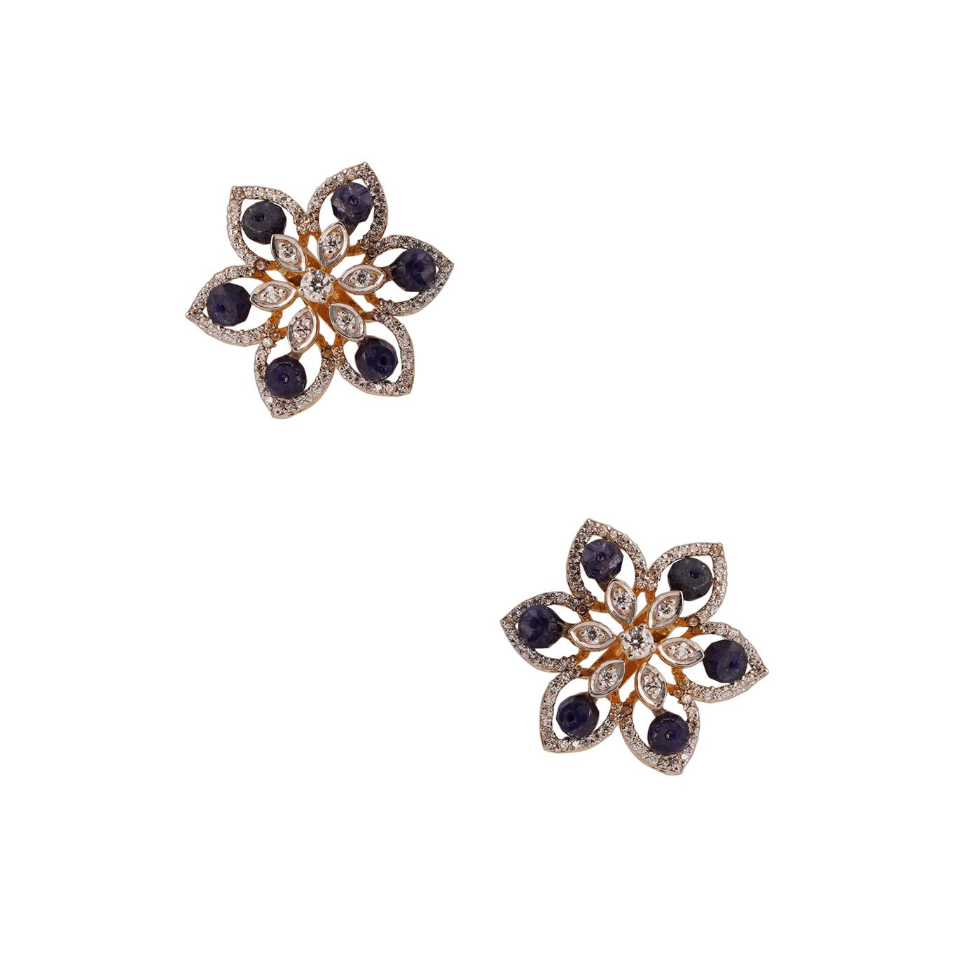 18kt Yellow Gold Pendant Set with Matching Earrings