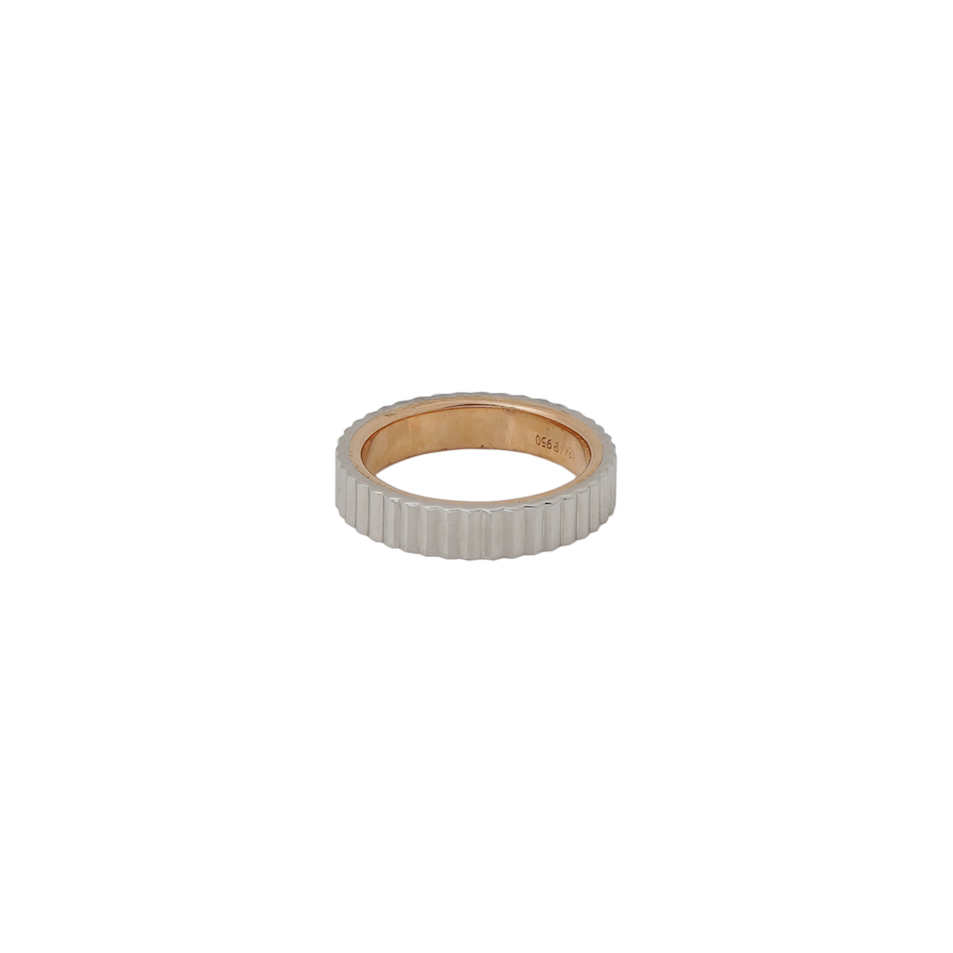 Platinum Ring with Rose Gold