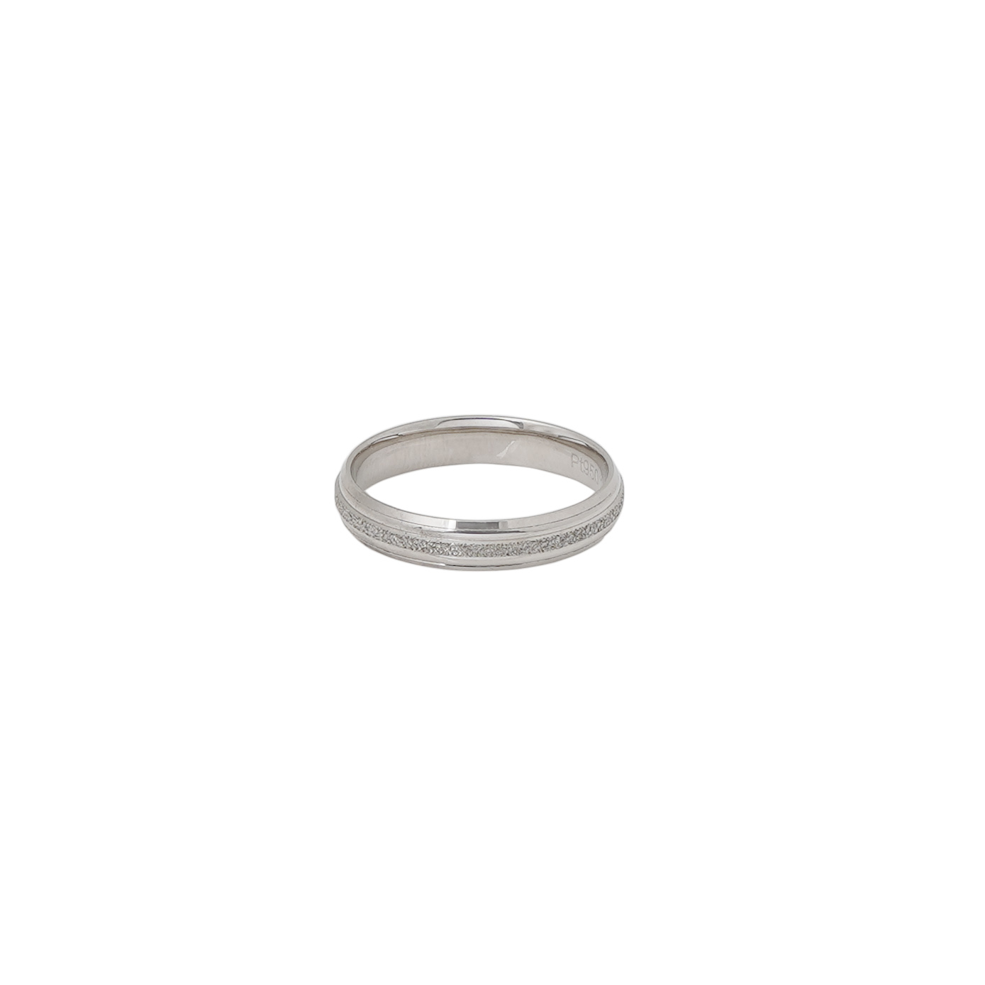 Platinum Plain Couple Ring