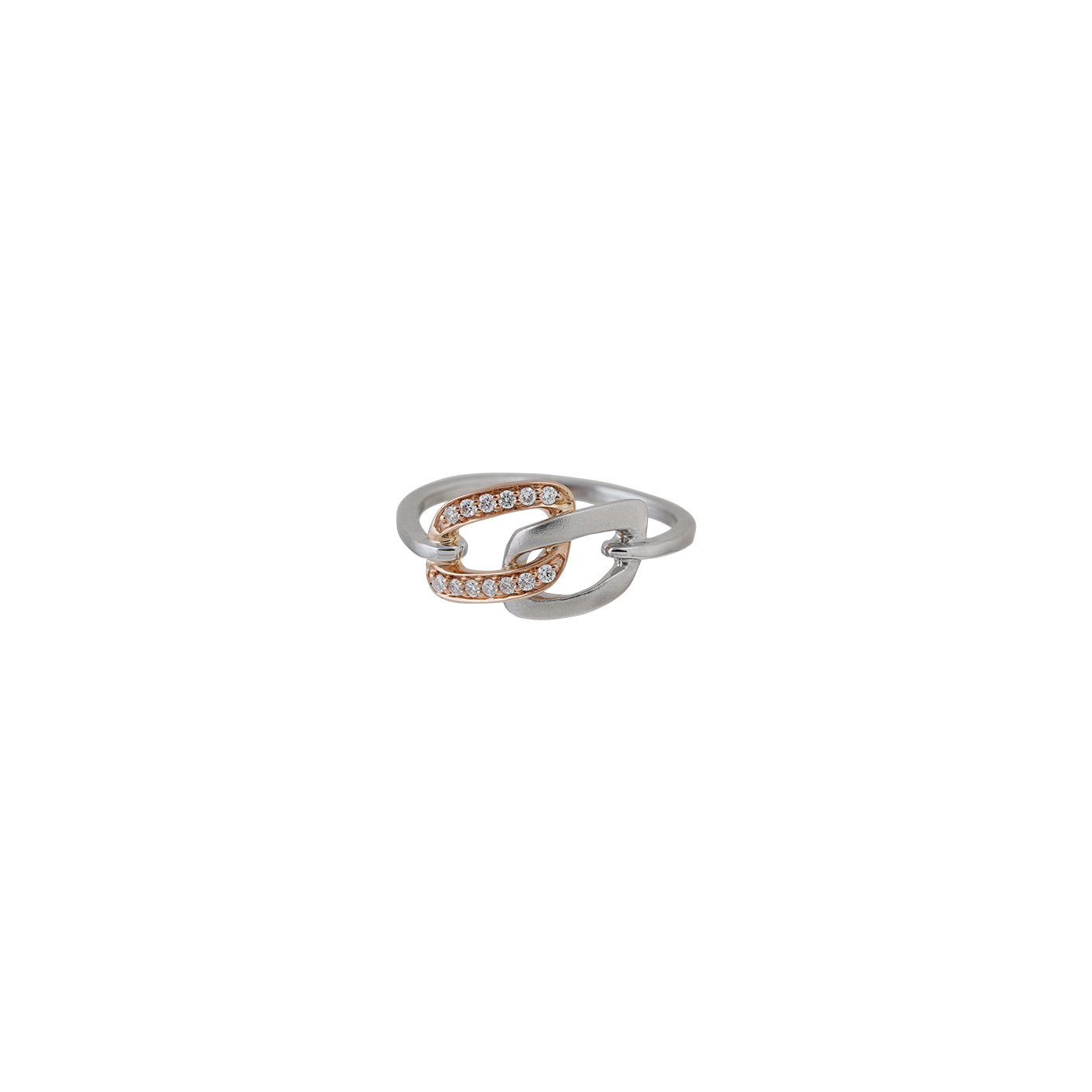 Platinum Diamond Ring with Gold