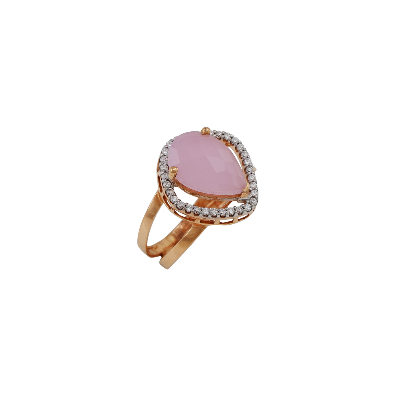 18kt Rose Gold Lady's Stone Ring