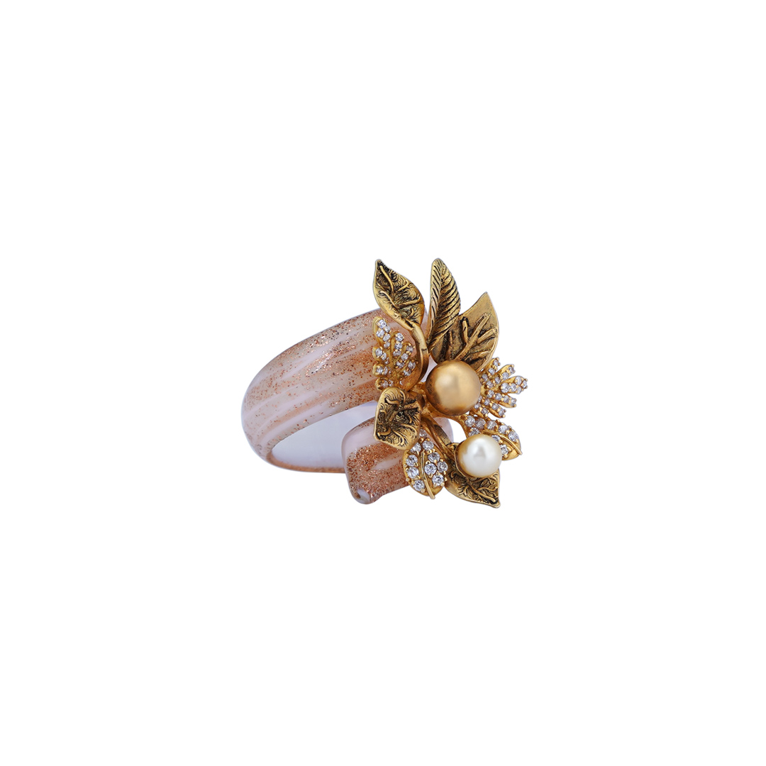 18KT Antique Stone Rings