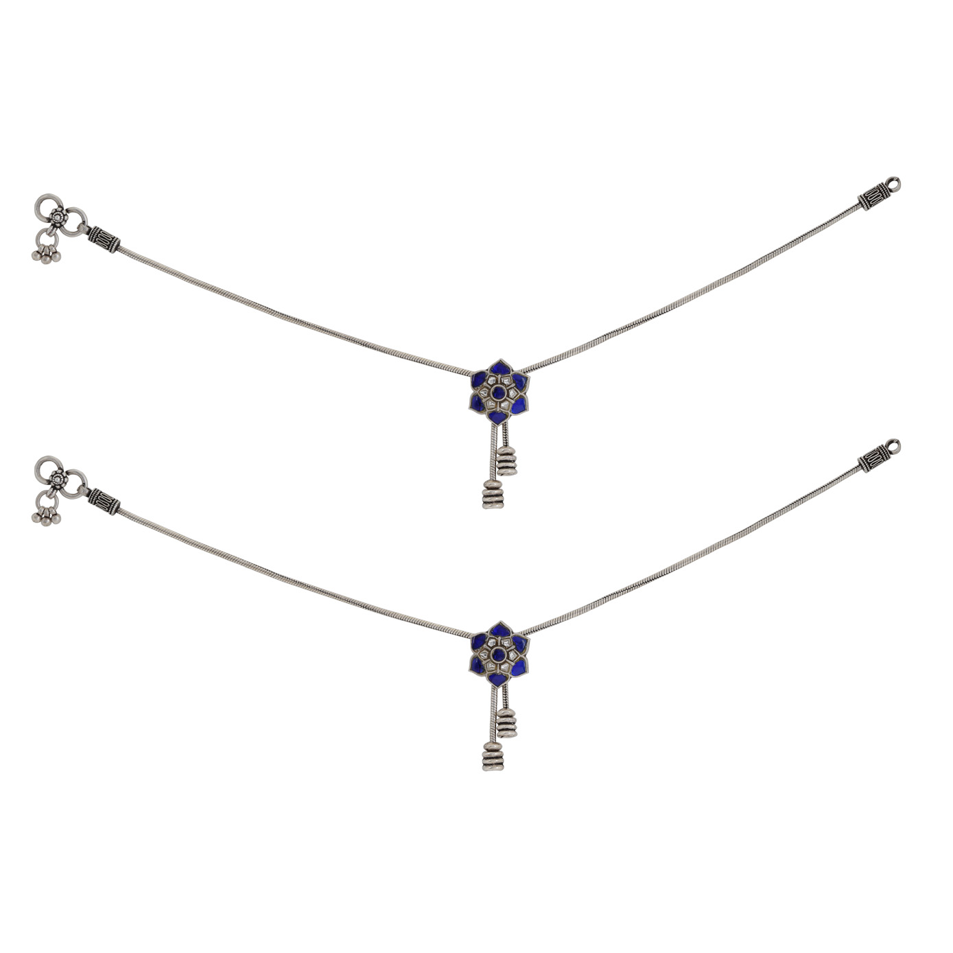 Fancy Cut Stone Leg Chain