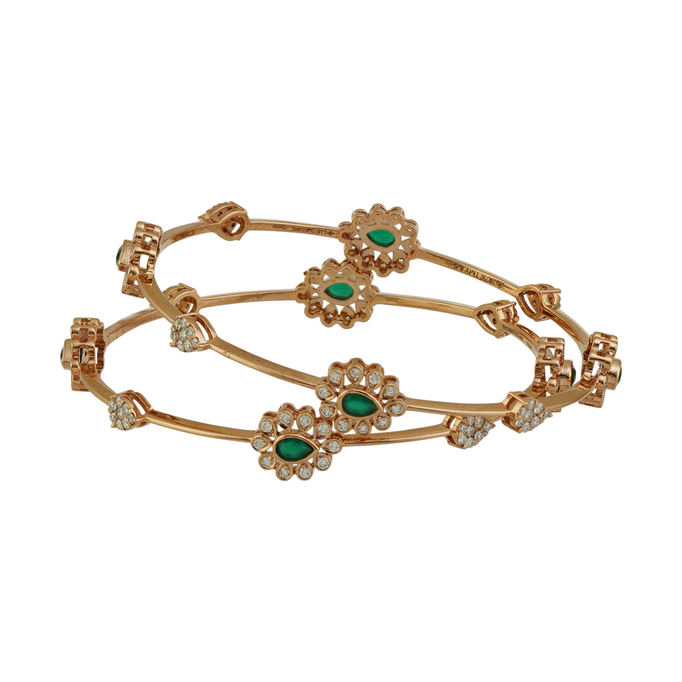 Diamond Bangle Open set 18kt