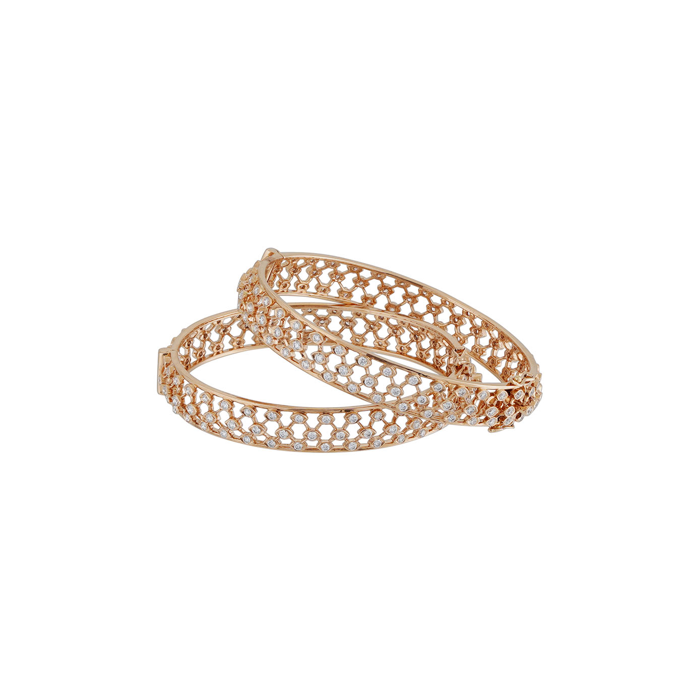 Diamond Bangle Open set 18kt