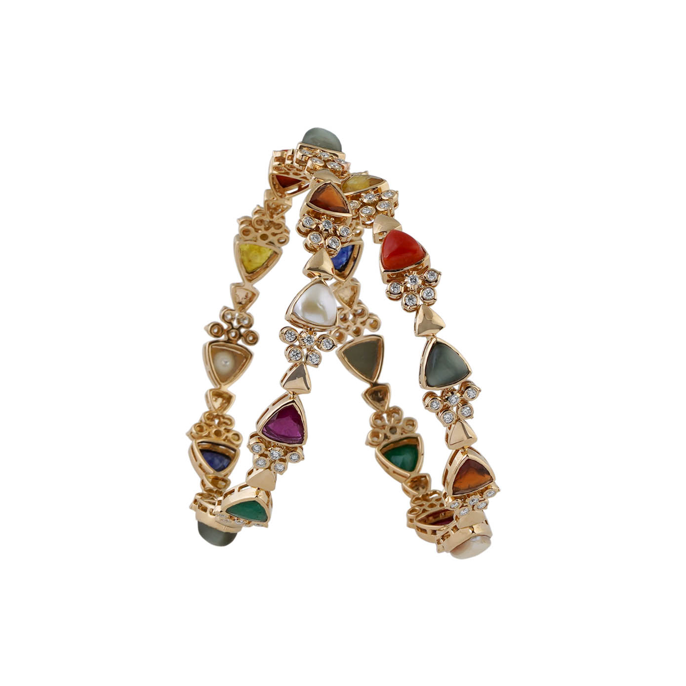 Diamond Navarathna Bangle