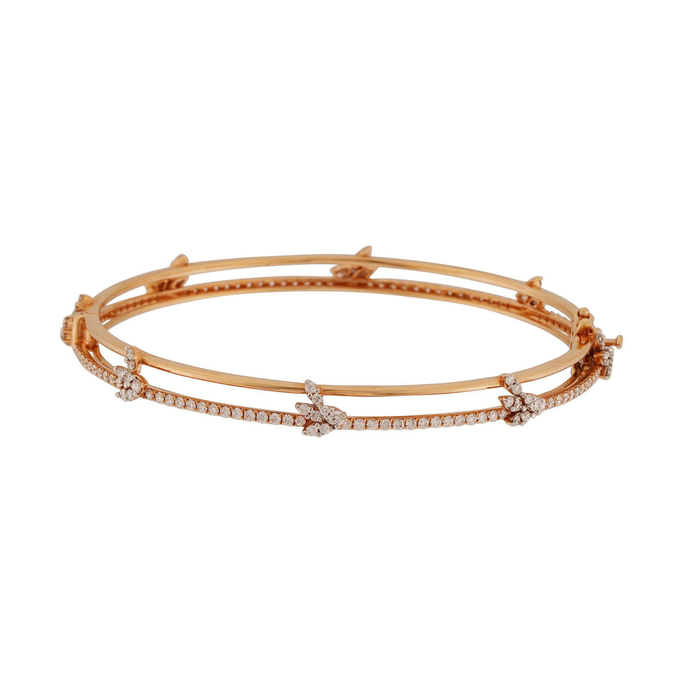 Diamond Bangle Open Set 18kt