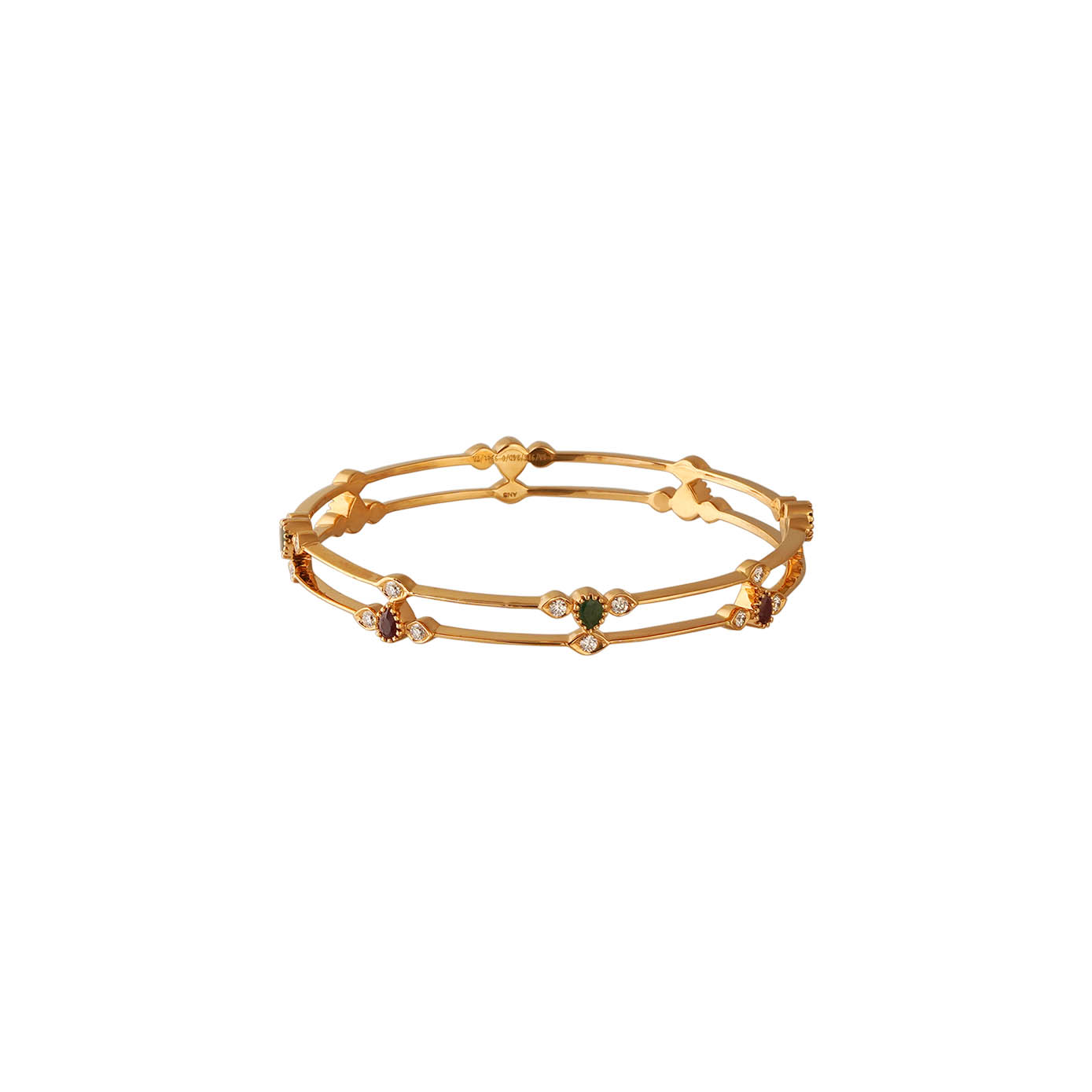 Diamond Bangle Close setting 22kt