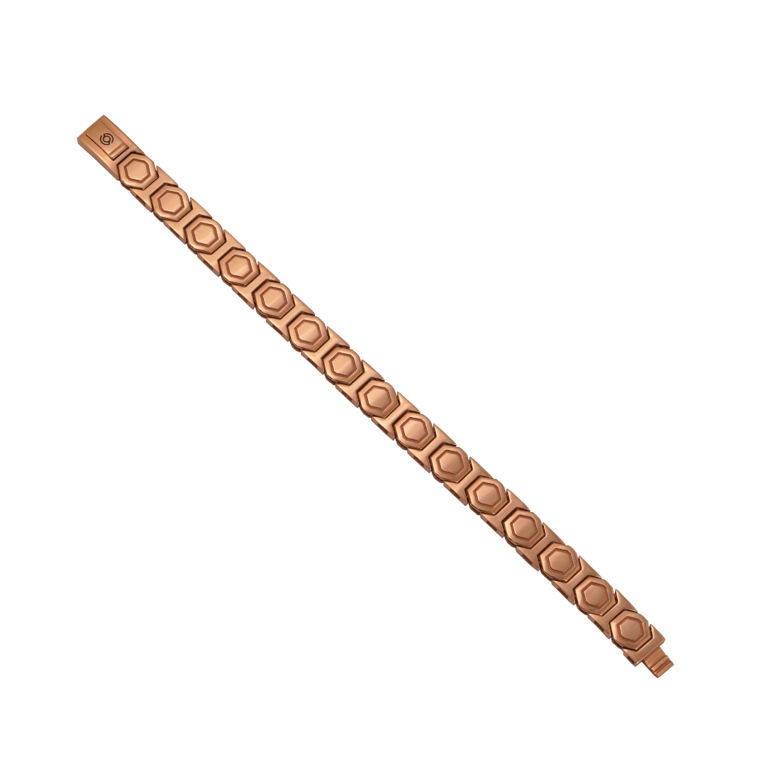 18kt Rose Gold Plain Bracelet