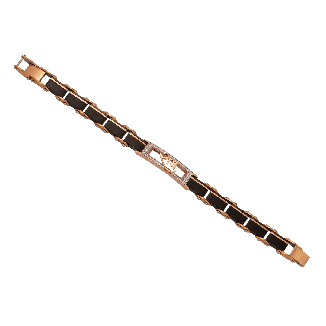 18kt Rose Gold Stone Bracelet