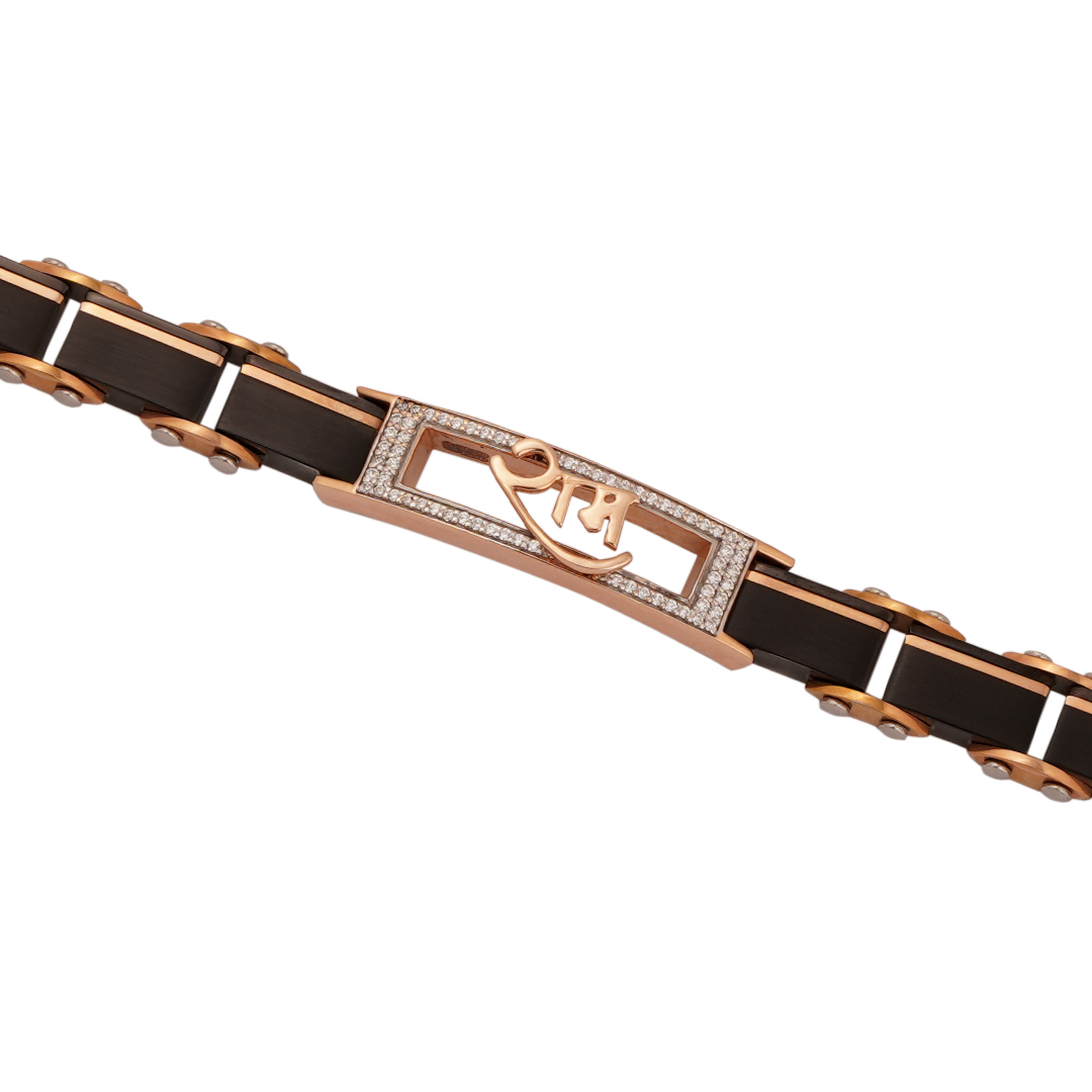 18kt Rose Gold Stone Bracelet
